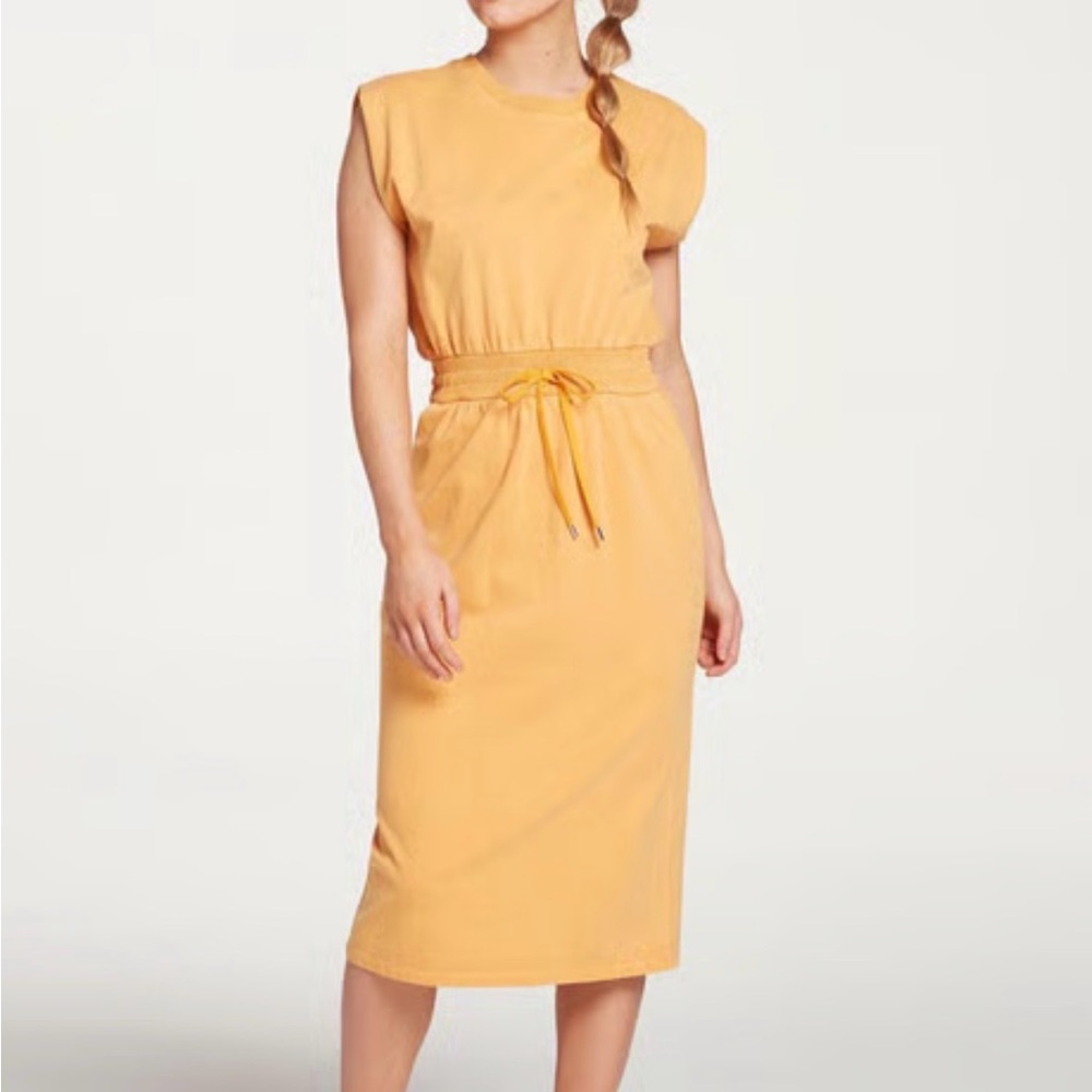 Calia yellow Midi Dress
